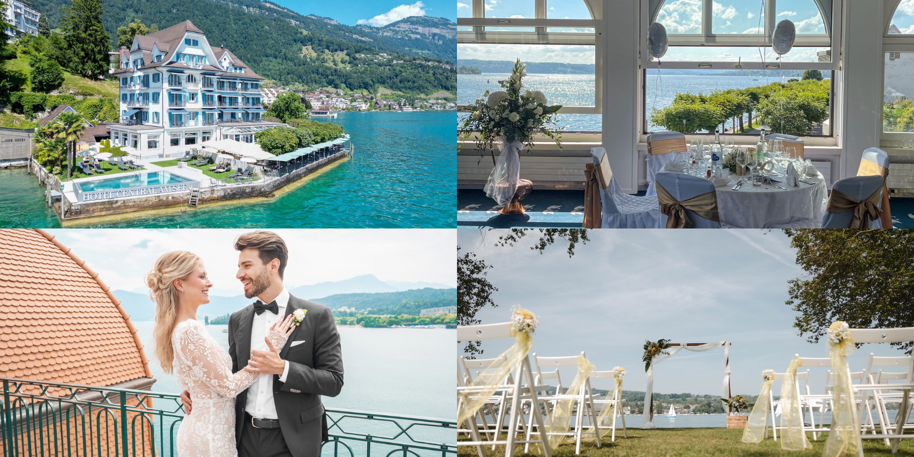 Heiraten am glitzernden Wasser