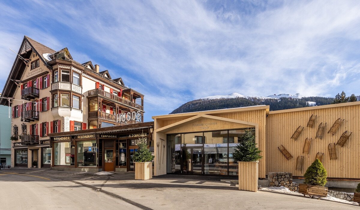 Wintergenuss im Schlitten Chalet vom Restaurant HUGO's in Davos