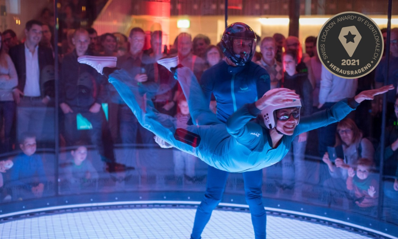 Kategorie Erlebnislocation: 9.3 | Windwerk Indoor Skydiving | Winterthur